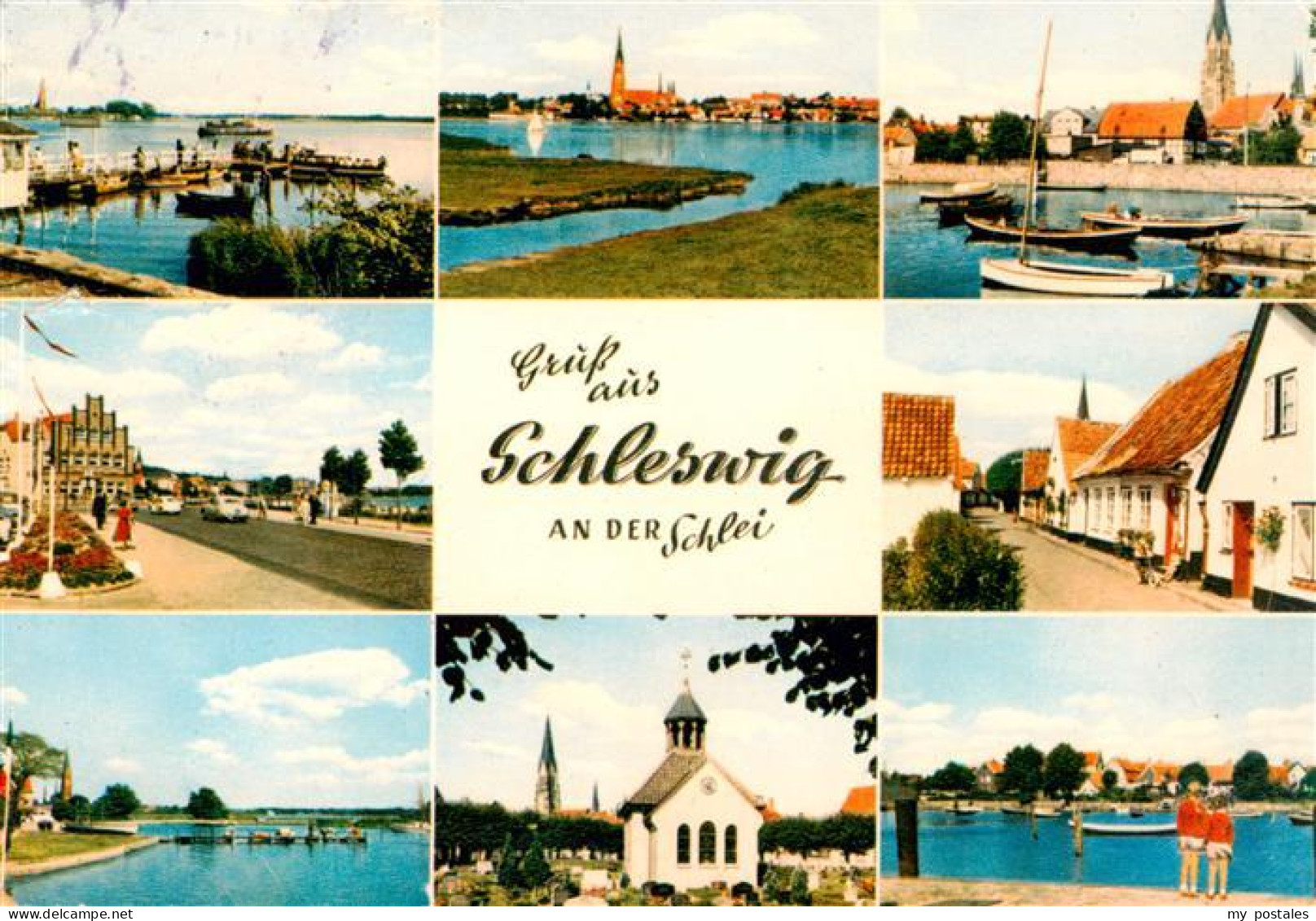 73941204 Schleswig_Holstein Teilansichten Hafen Kapelle Dom - Schleswig