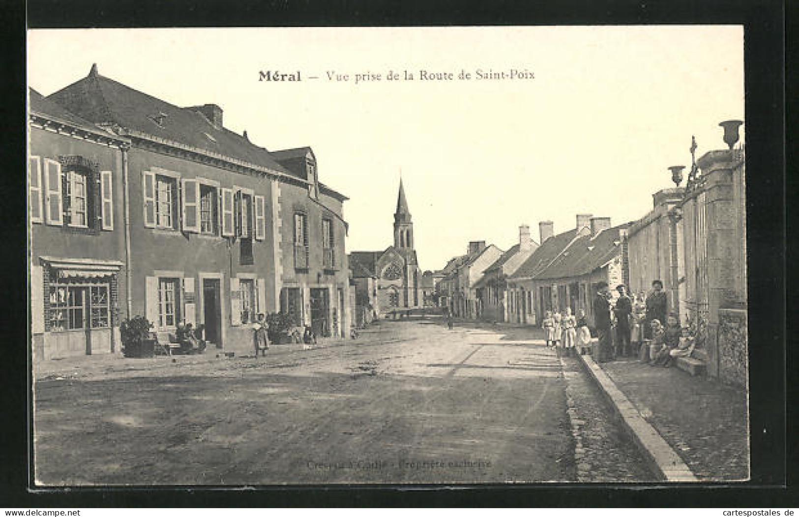 CPA Méral, Vue Prise De La Route De Saint-Poix  - Other & Unclassified