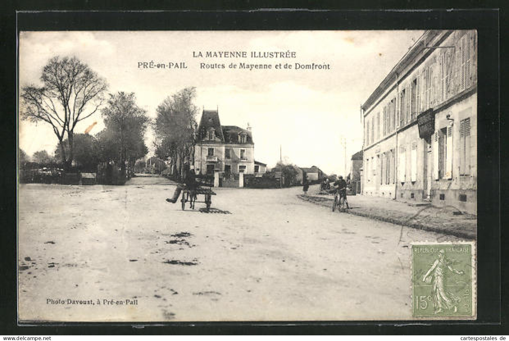 CPA Pré-en-Pail, Routes De Mayenne Et De Domfront  - Mayenne