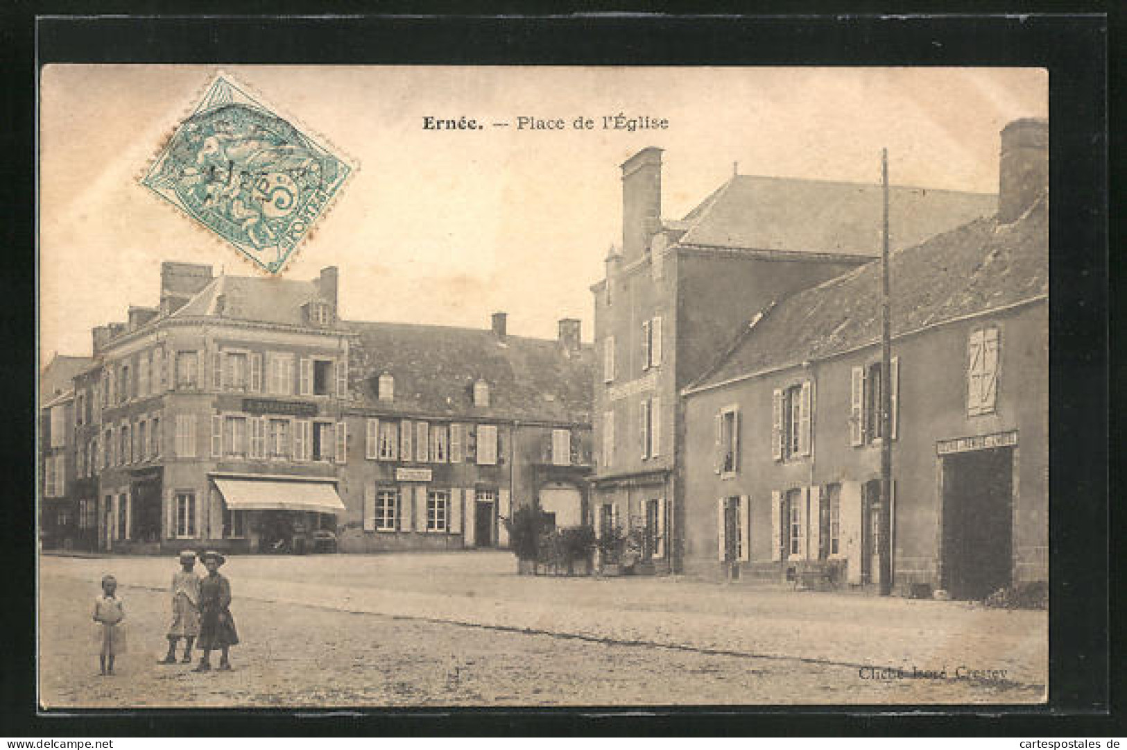 CPA Ernée, Place De L`Eglise  - Sonstige & Ohne Zuordnung