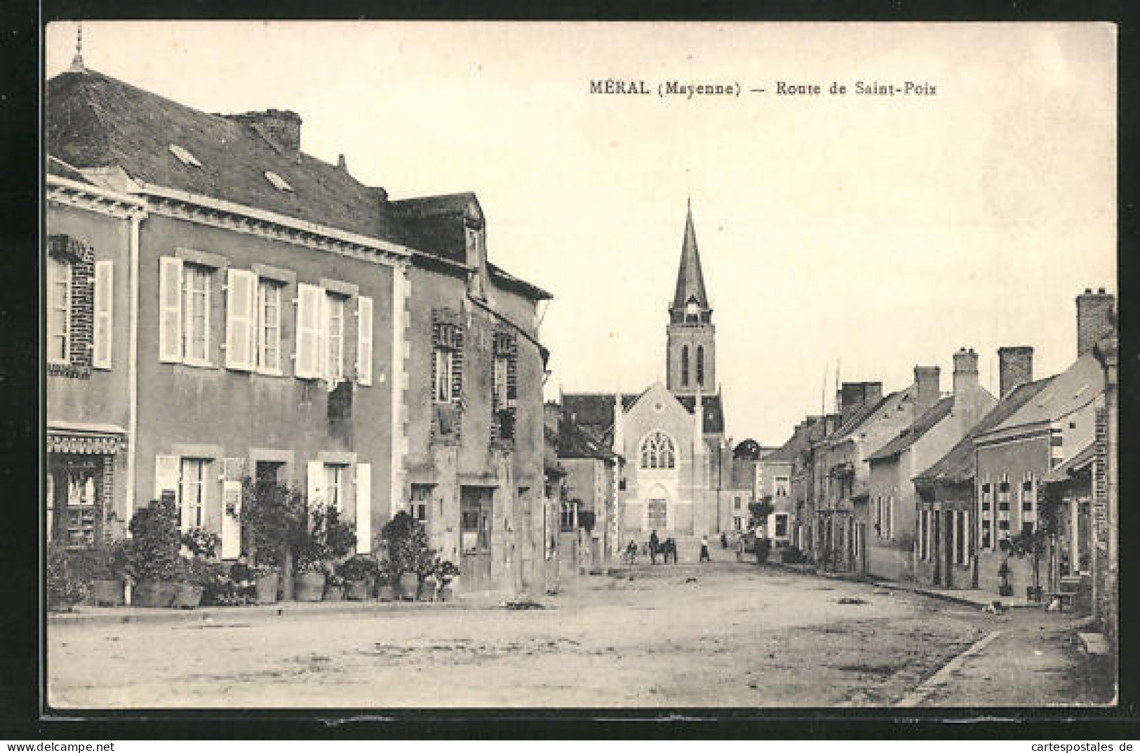 CPA Méral, Route De Saint-Poix  - Andere & Zonder Classificatie