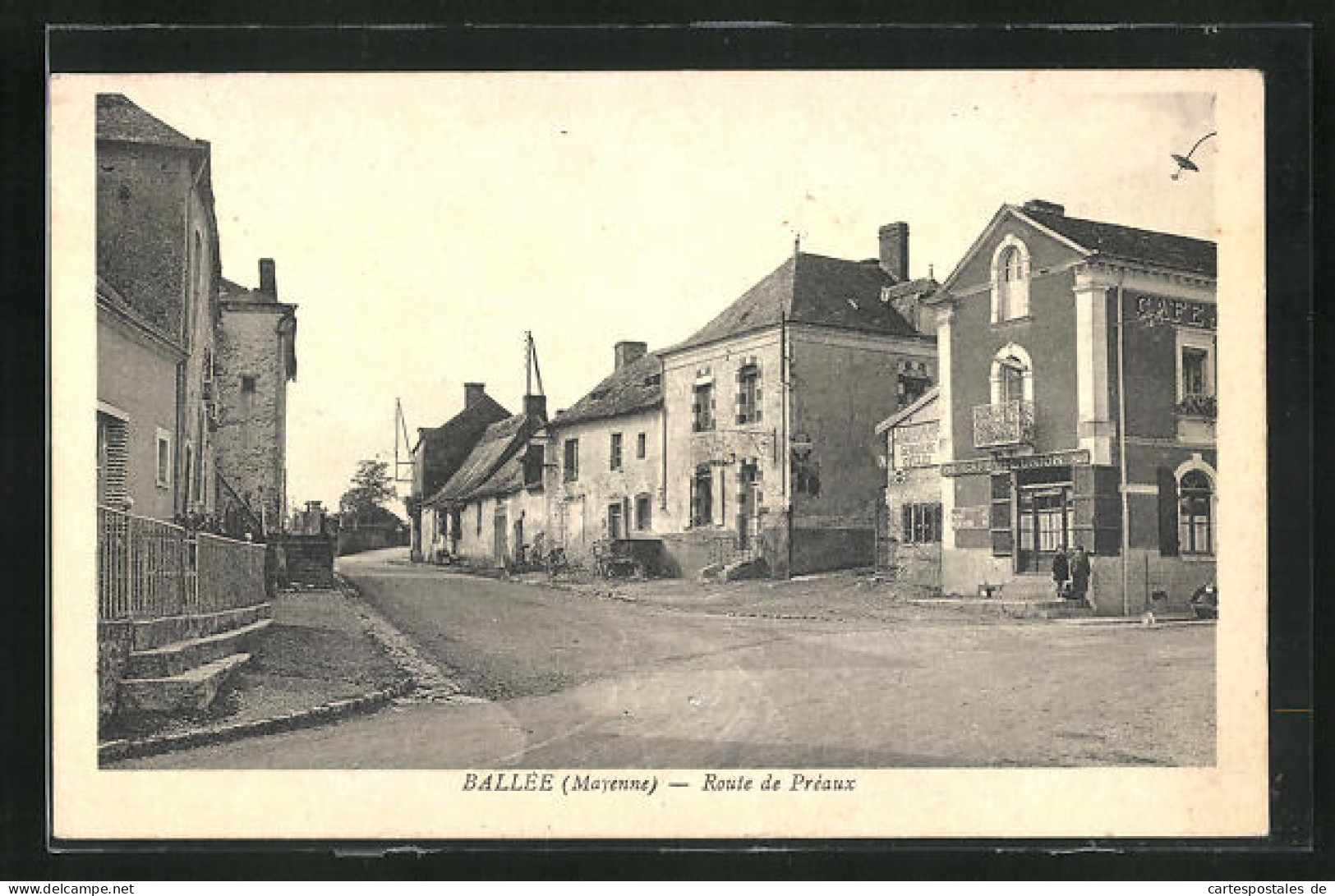 CPA Ballée, Route De Préaux  - Andere & Zonder Classificatie