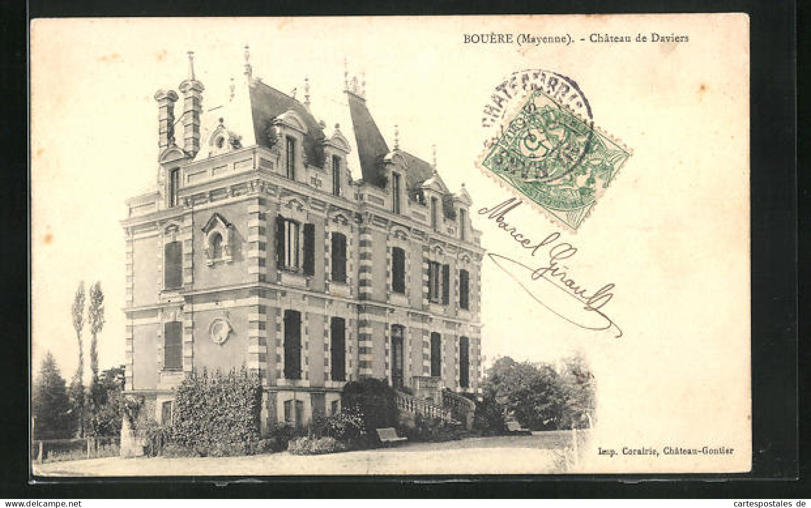CPA Bouère, Château De Daviers  - Sonstige & Ohne Zuordnung