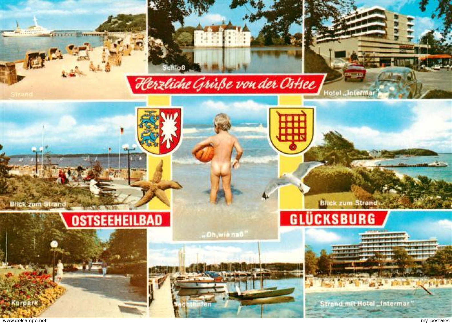 73941168 Gluecksburg__Ostseebad Strand Schloss Hotel Intermar Kurpark Hafen - Autres & Non Classés