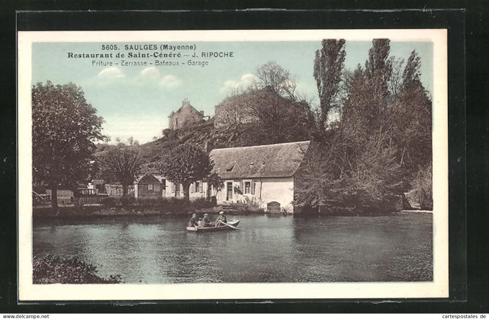 CPA Saulges, Restaurant De Saint-Cénéré  - Other & Unclassified