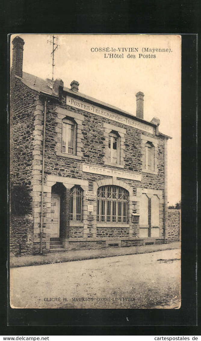 CPA Cossé-le-Vivien, L`Hotel Des Postes  - Sonstige & Ohne Zuordnung