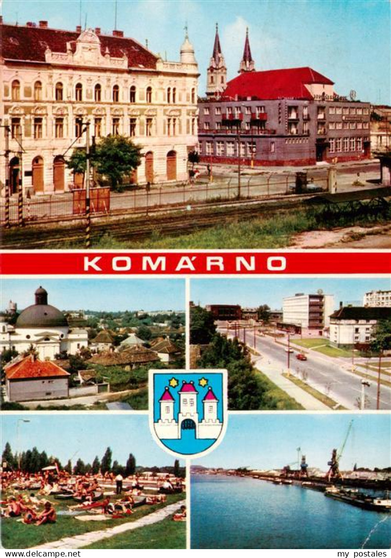 73941160 Komarno_Komarom_Slovakia Stadtzentrum Teilansichten Hafen - Slowakei
