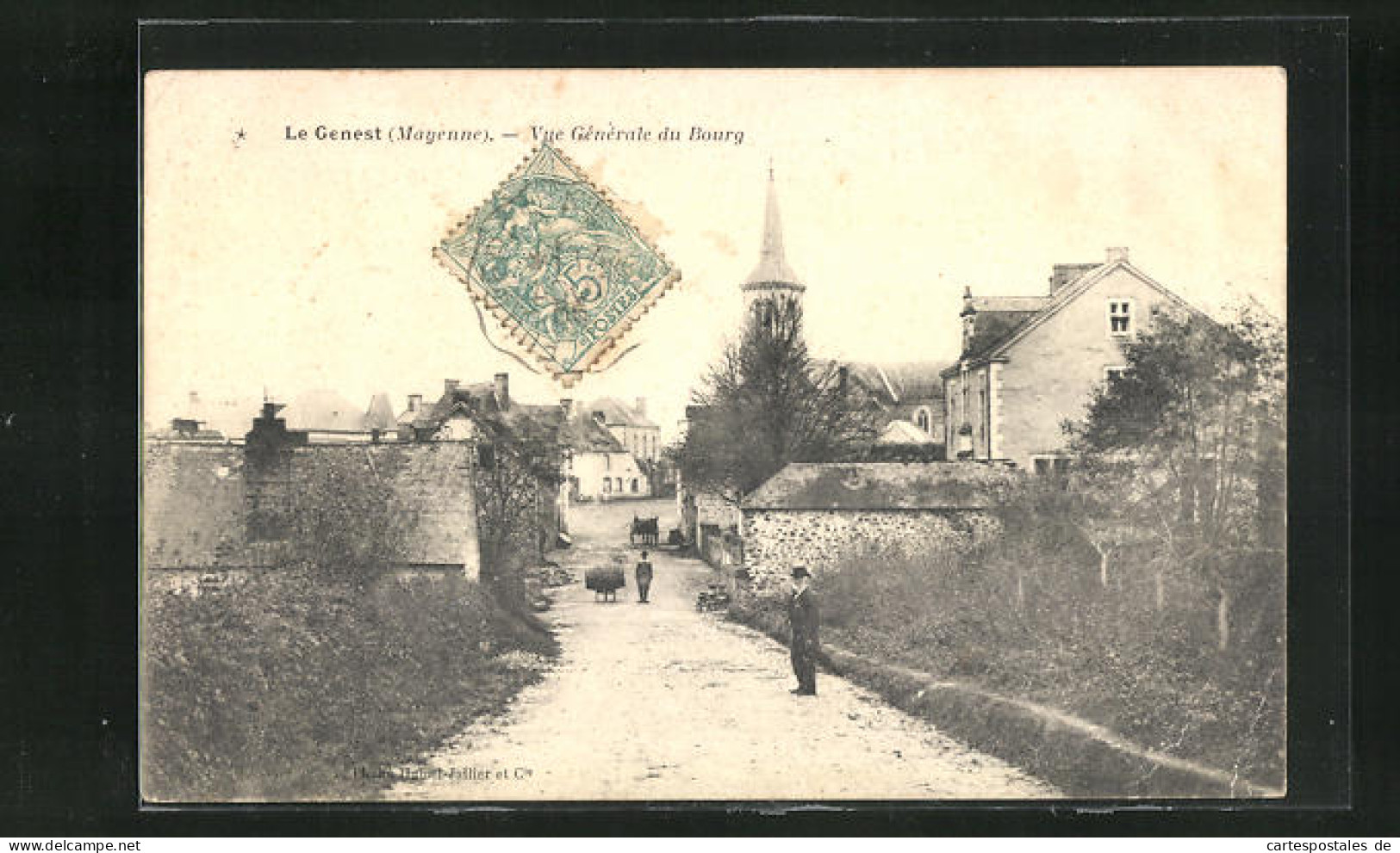 CPA Le Genest, Vue Générale Du Bourg  - Sonstige & Ohne Zuordnung