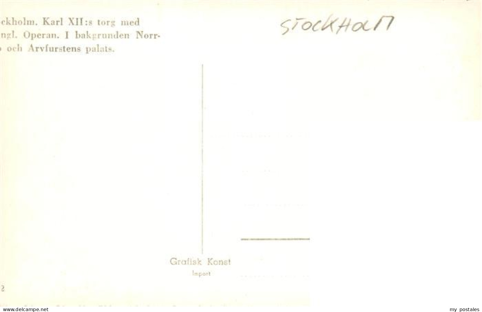 73899977 Stockholm Kungl Operan I Bakgrunden Arvfurstens Palats Stockholm - Schweden