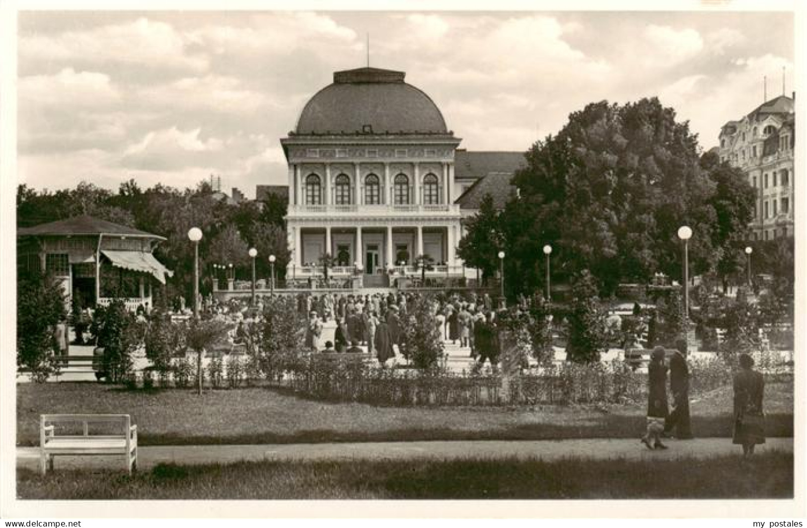 73899965 Franzensbad Boehmen Frantiskovy Lazne CZ Adolf Hitler Platz Mit Kurhaus - República Checa