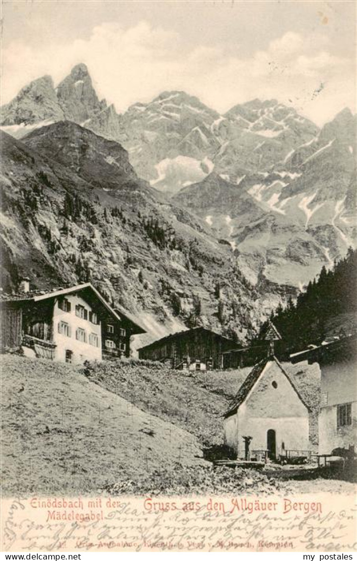 73899963 Einoedsbach Oberstdorf Mit Der Maedelegabel  - Oberstdorf