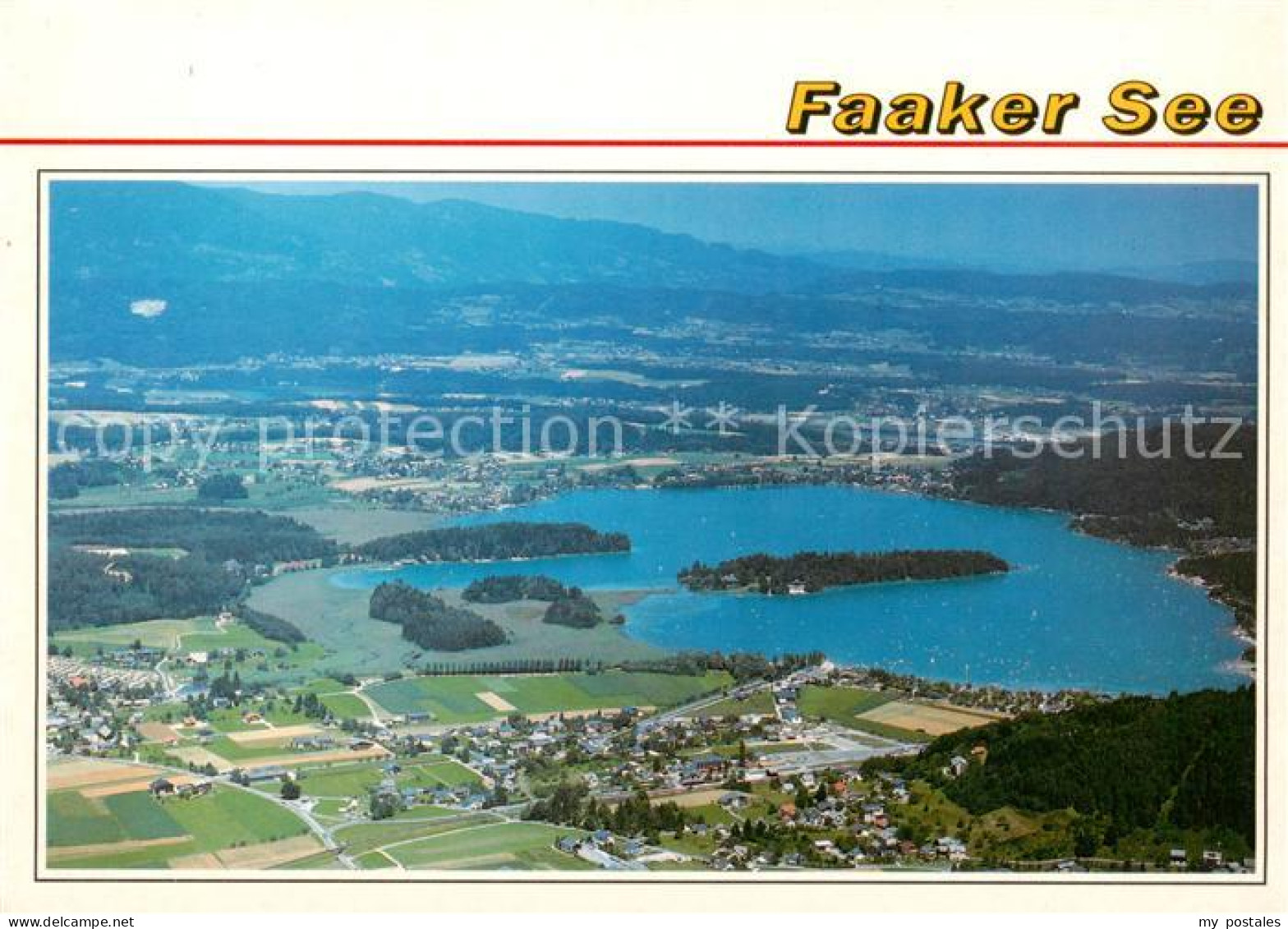 73862034 Faak Am See Finkenstein Fliegeraufnahme Faak Am See Finkenstein - Other & Unclassified