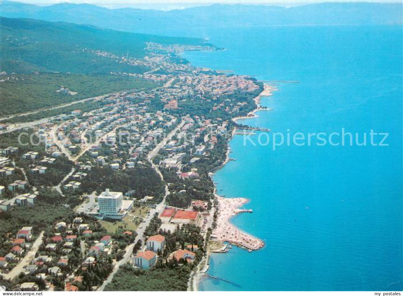 73862018 Crikvenica Croatia Vinodolska Rivijera Fliegeraufnahme  - Kroatië