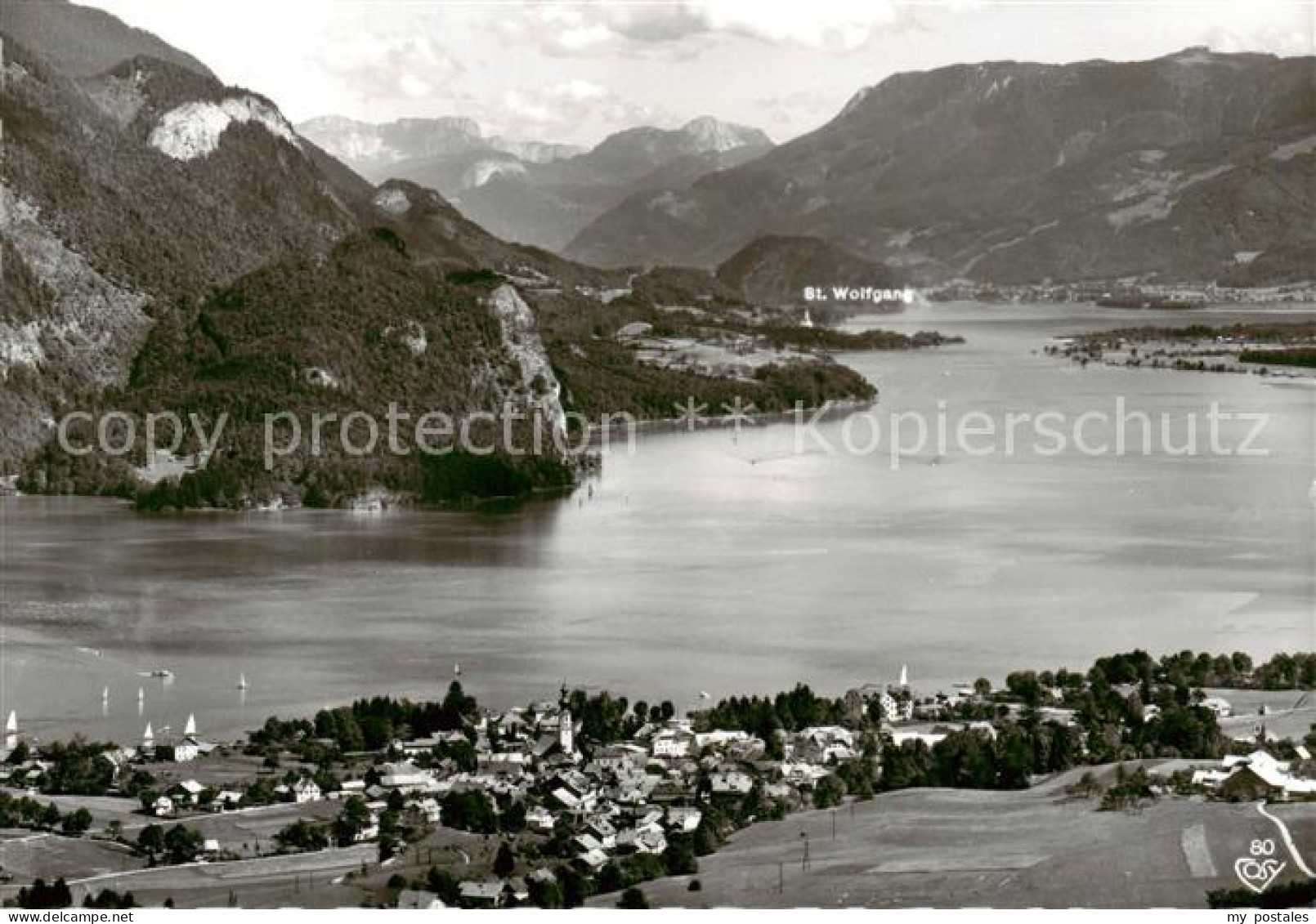 73861982 St Gilgen Wolfgangsee Fliegeraufnahme St Gilgen Wolfgangsee - Sonstige & Ohne Zuordnung