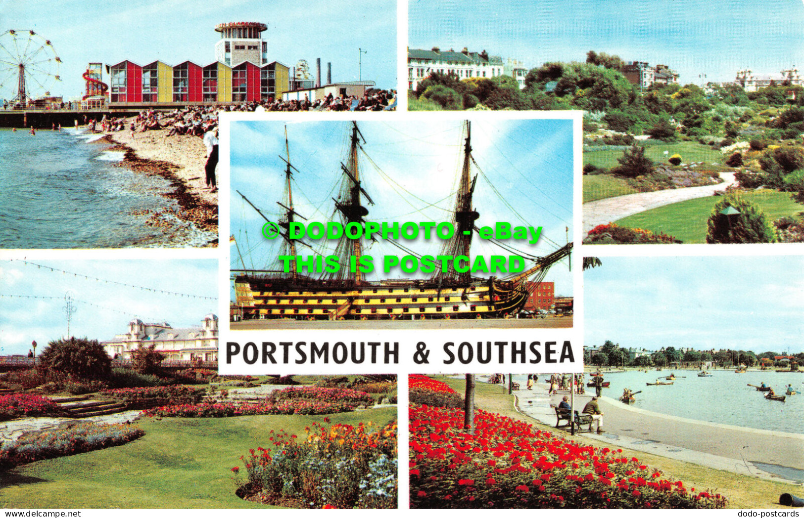 R523460 Portsmouth And Southsea. H. M. S. Victory. Multi View - Mondo