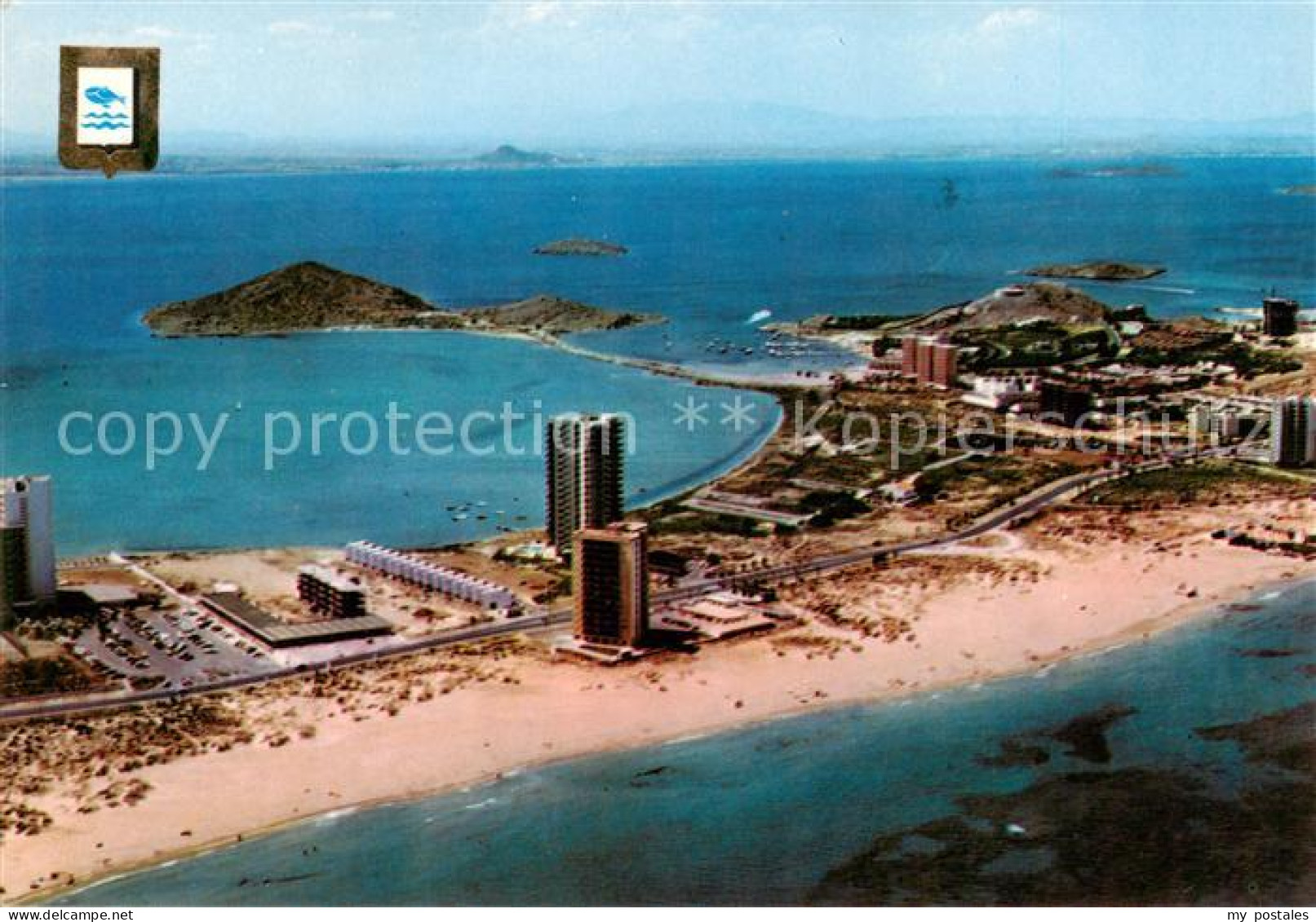 73861949 La Manga Del Mar Menor ES Club Nautico Y Hotel Cavenna Fliegeraufnahme  - Andere & Zonder Classificatie