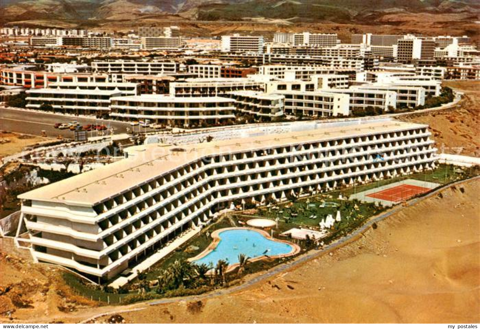 73861948 Playa Del Ingles Gran Canaria ES Apart Hotel Santa Monica Fliegeraufnah - Otros & Sin Clasificación