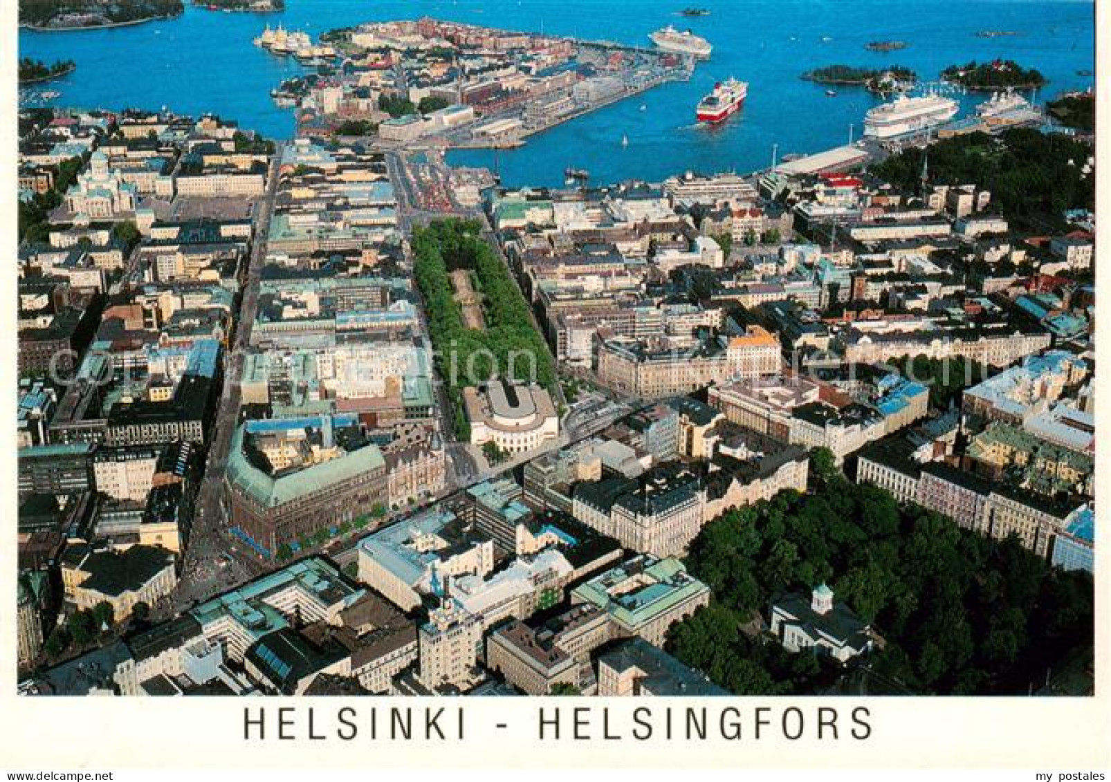 73861873 Helsinki Suomi Esplanade Park Fliegeraufnahme  - Finlande