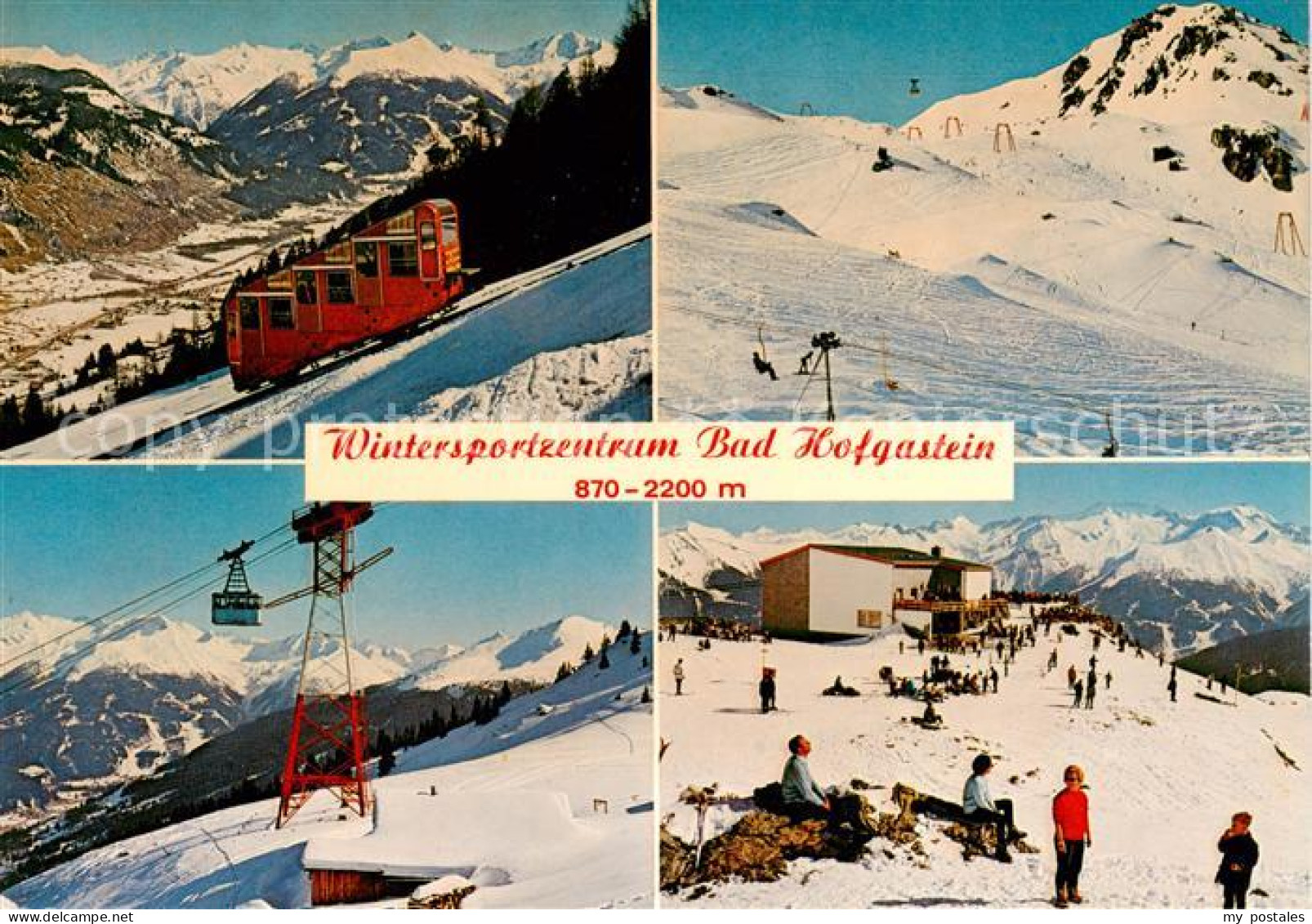 73861814 Bad Hofgastein AT Zahnradbahn Seilbahn Schlepplift Skizirkus Schlossalm - Sonstige & Ohne Zuordnung