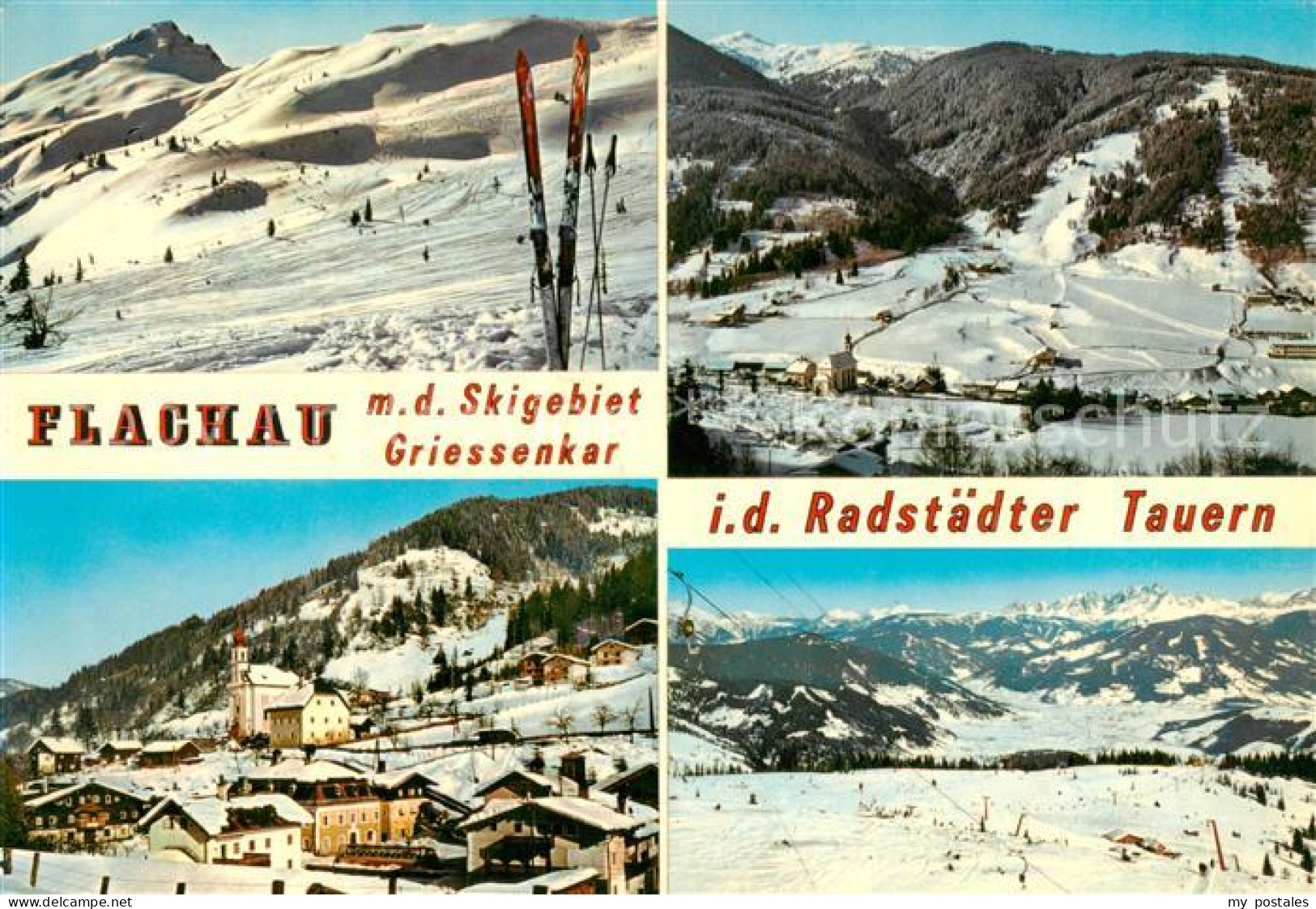 73861797 Flachau Skigebiet Griessenkar Radstaedter Tauern Panorama Sessellift Fl - Sonstige & Ohne Zuordnung