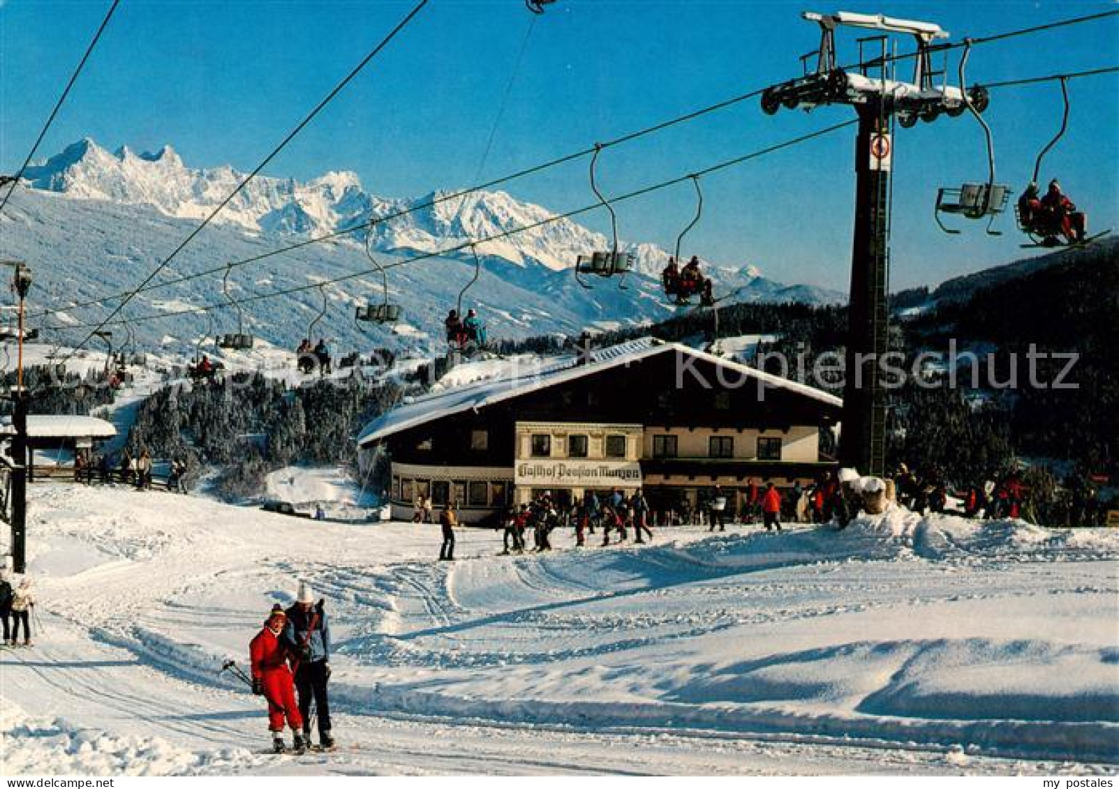 73861766 Flachau Griessenkargebiet Mit Dachsteinblick Und Schlepplift Flachau - Other & Unclassified