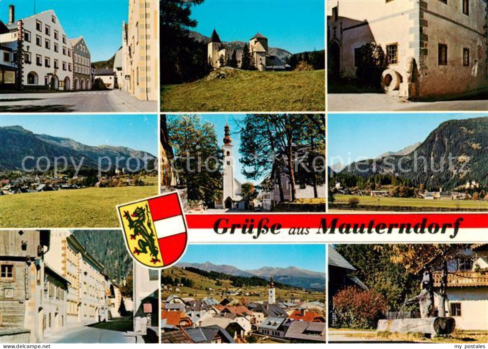 73861745 Mauterndorf AT Marktplatz Schloss Mauterndorf Roem Meilenstein Pfarrkir - Autres & Non Classés