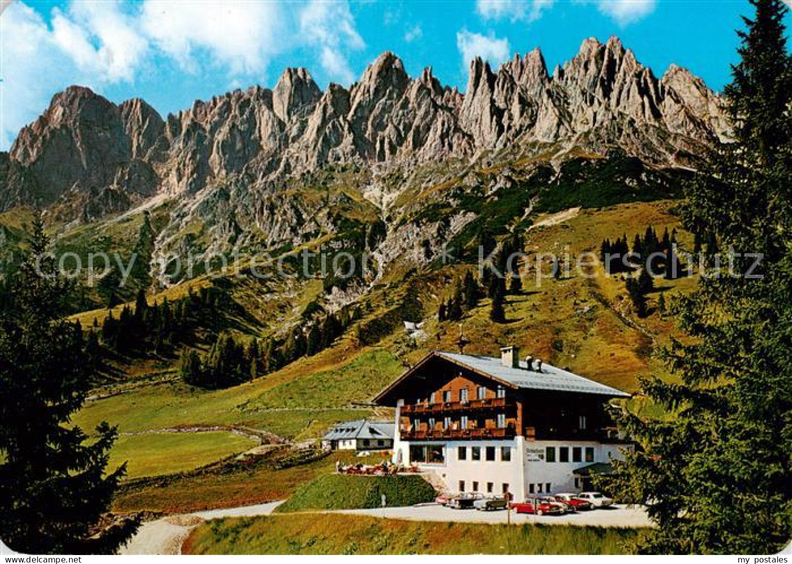 73861739 Muehlbach Hochkoenig AT Arthurhaus Berggaststaette Mit Manndlwand  - Autres & Non Classés