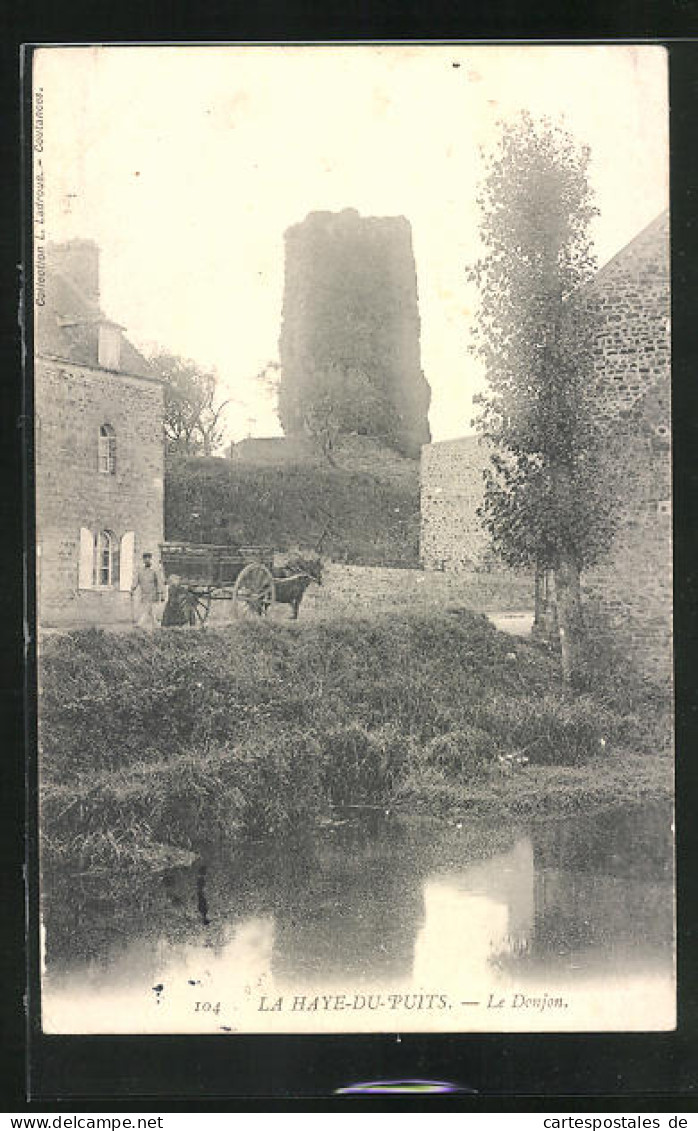 CPA La Haye-du-Puits, Le Donjon, Vue De Turm  - Autres & Non Classés