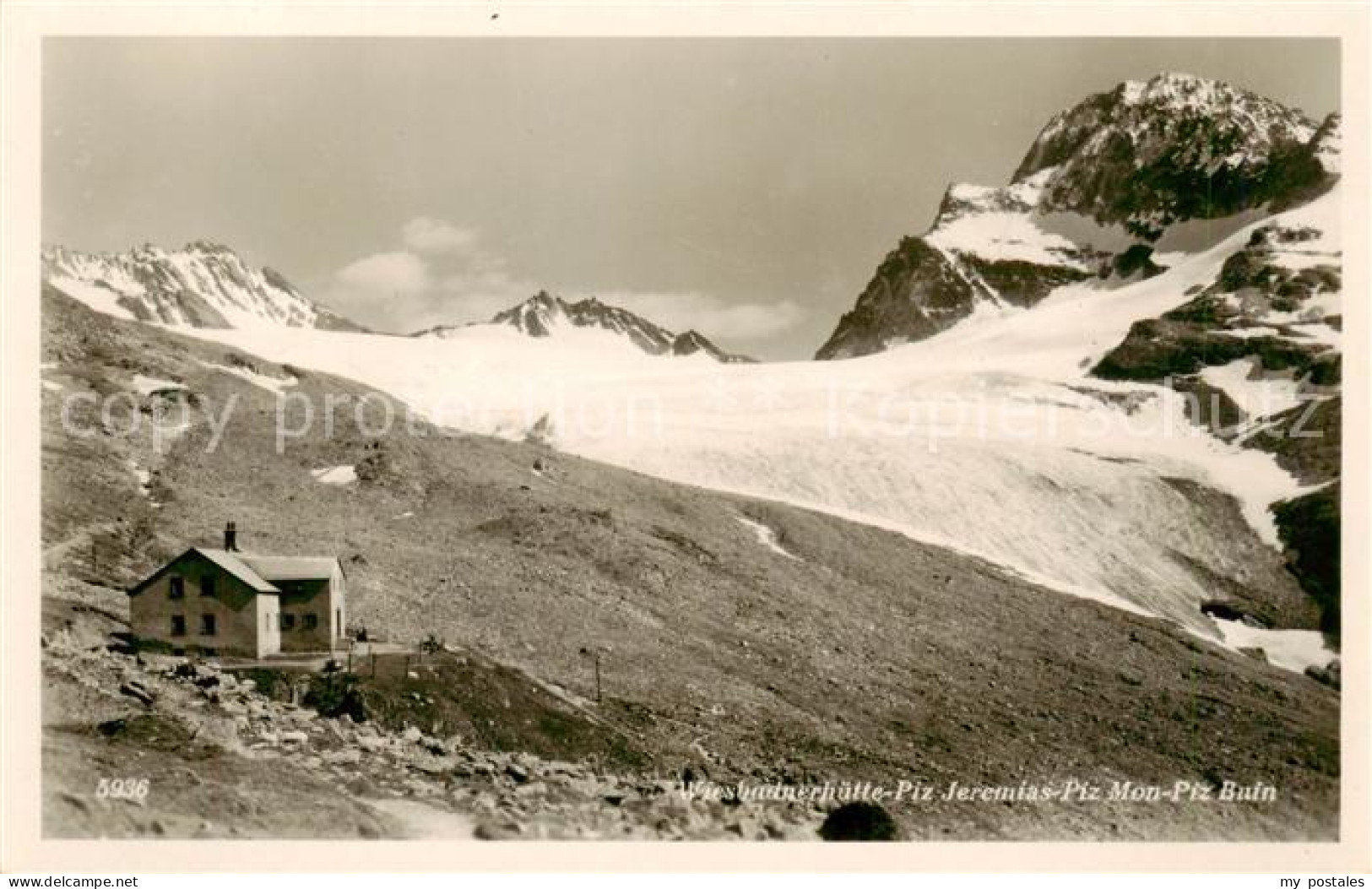 73828326 Wiesbadener Huette Wiesbadnerhuette Montafon AT Mit Piz Jeremias Piz Mo - Sonstige & Ohne Zuordnung