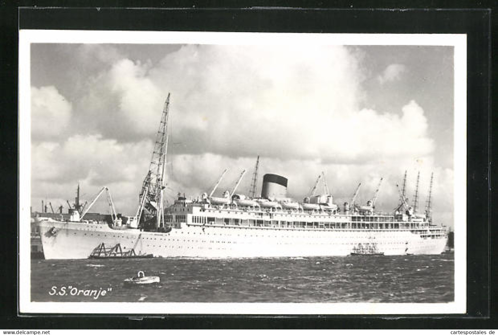 AK Passagierschiff SS Oranje Im Hafen  - Piroscafi