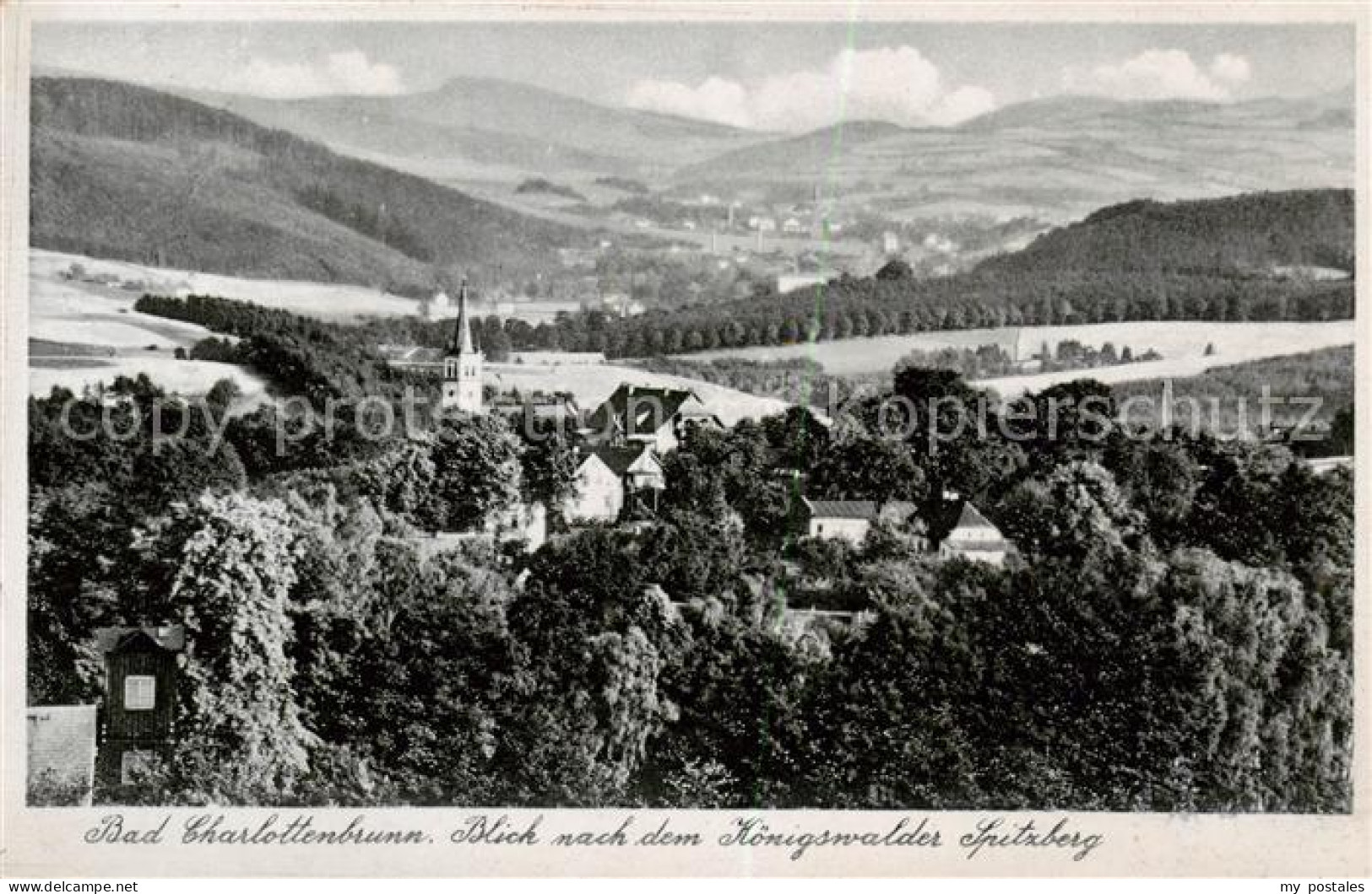 73822035 Bad Charlottenbrunn PL Blick Nach Dem Koenigswalder Spitzberg  - Poland