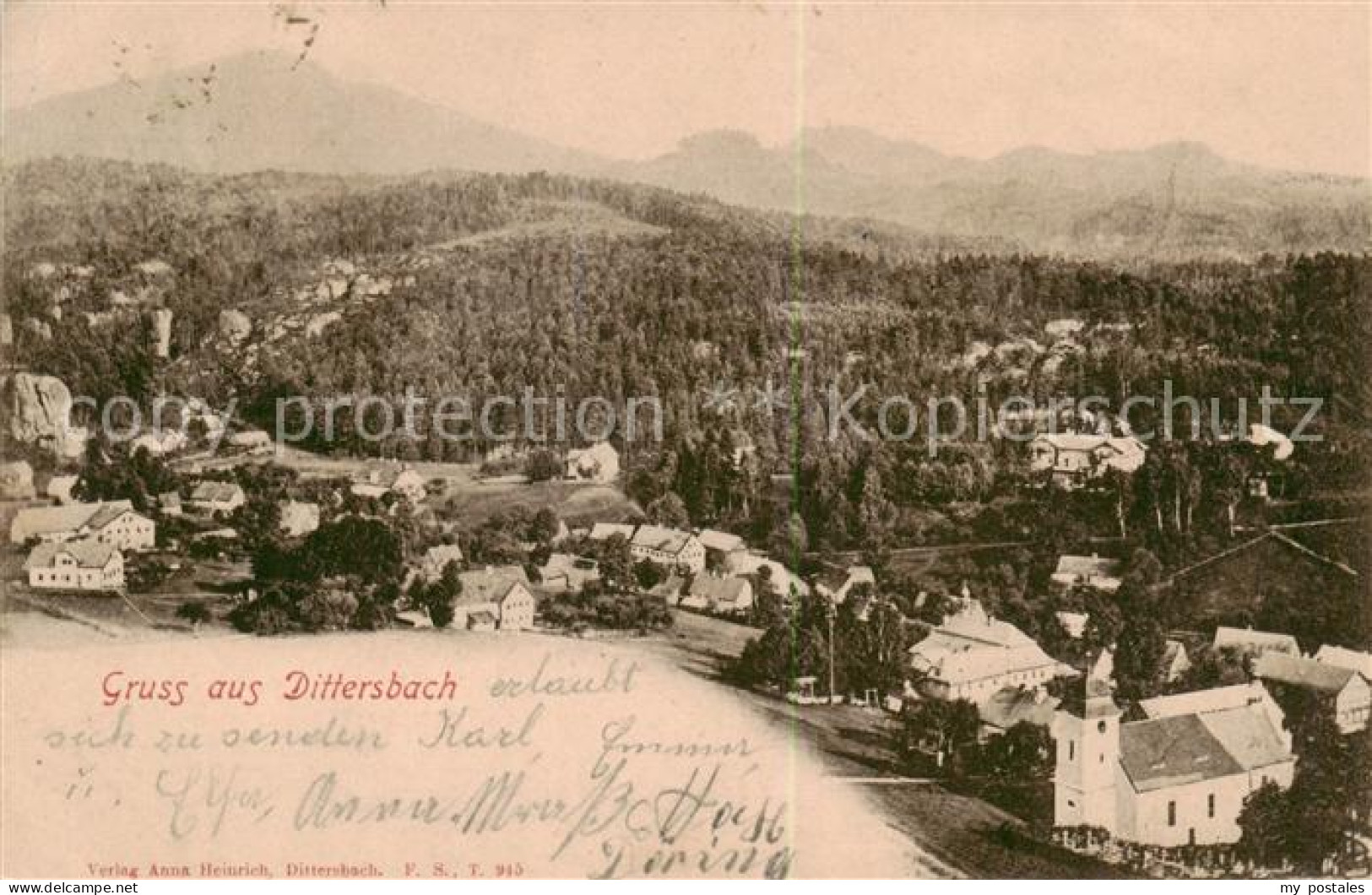 73822033 Dittersbach Kamnitz Jetrichovice CZ Panorama  - Tsjechië