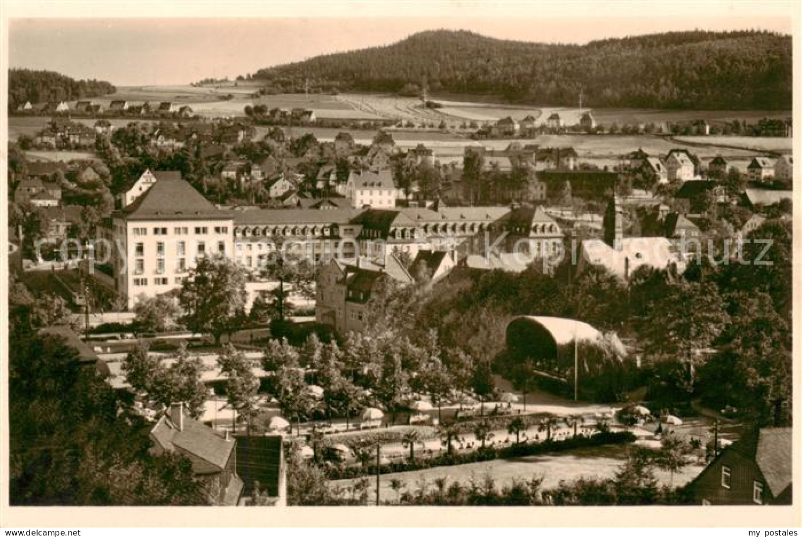 73821979 Oberschlema Erzgebirge Radiumbad Konzertplatz Kurhotel Und Kurhaus Ober - Bad Schlema