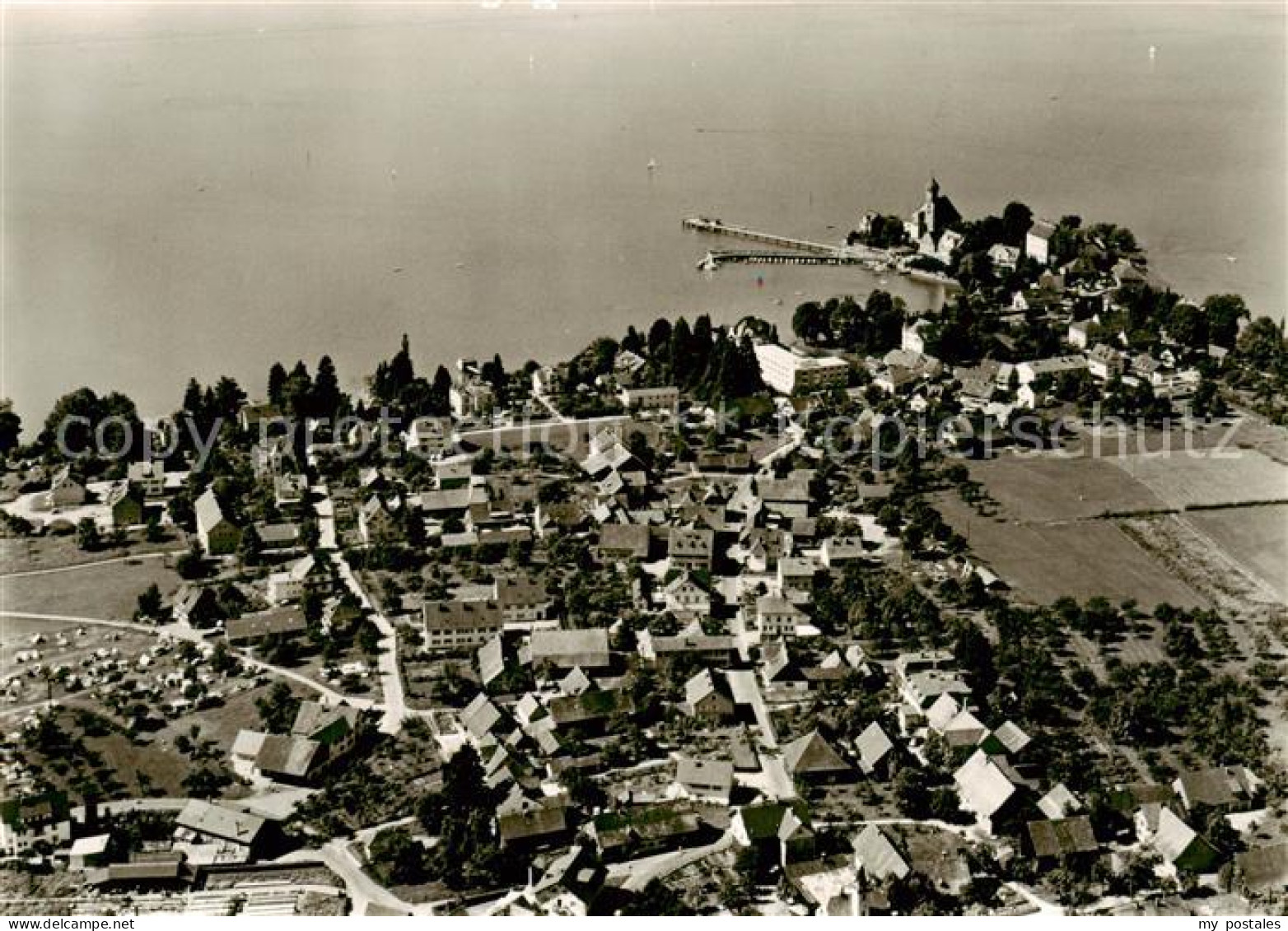 73821911 Wasserburg Bodensee Fliegeraufnahme Wasserburg Bodensee - Wasserburg A. Bodensee