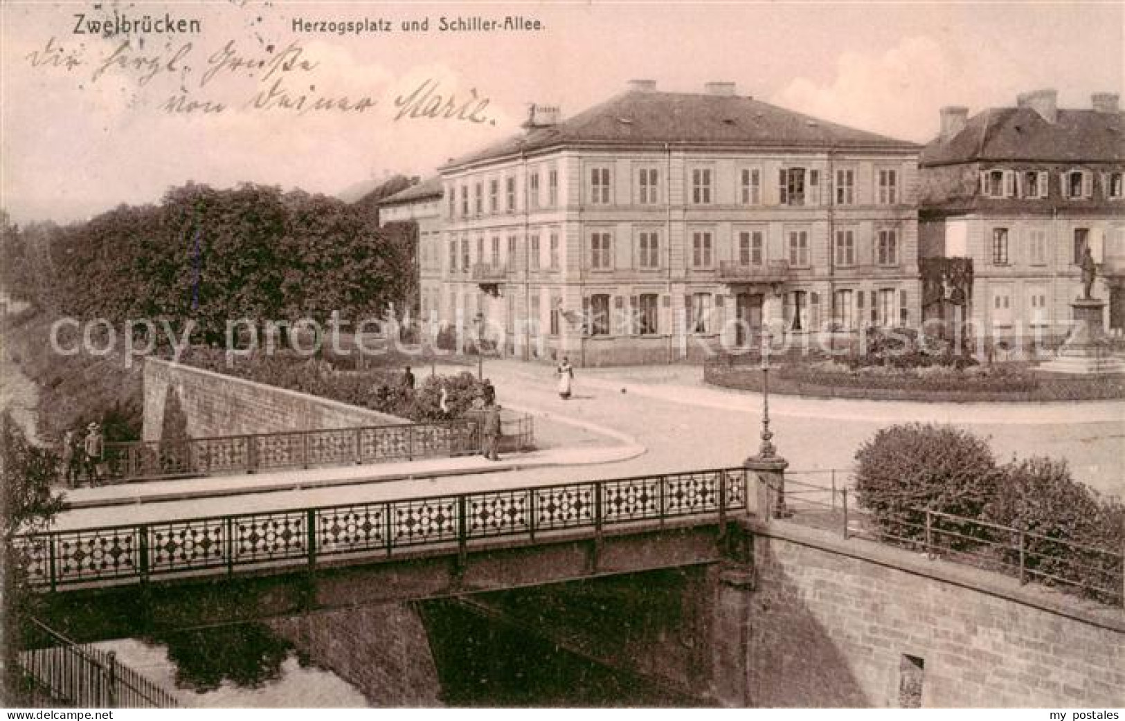 73821874 Zweibruecken Pfalz Herzogsplatz Und Schiller Allee Zweibruecken Pfalz - Zweibruecken