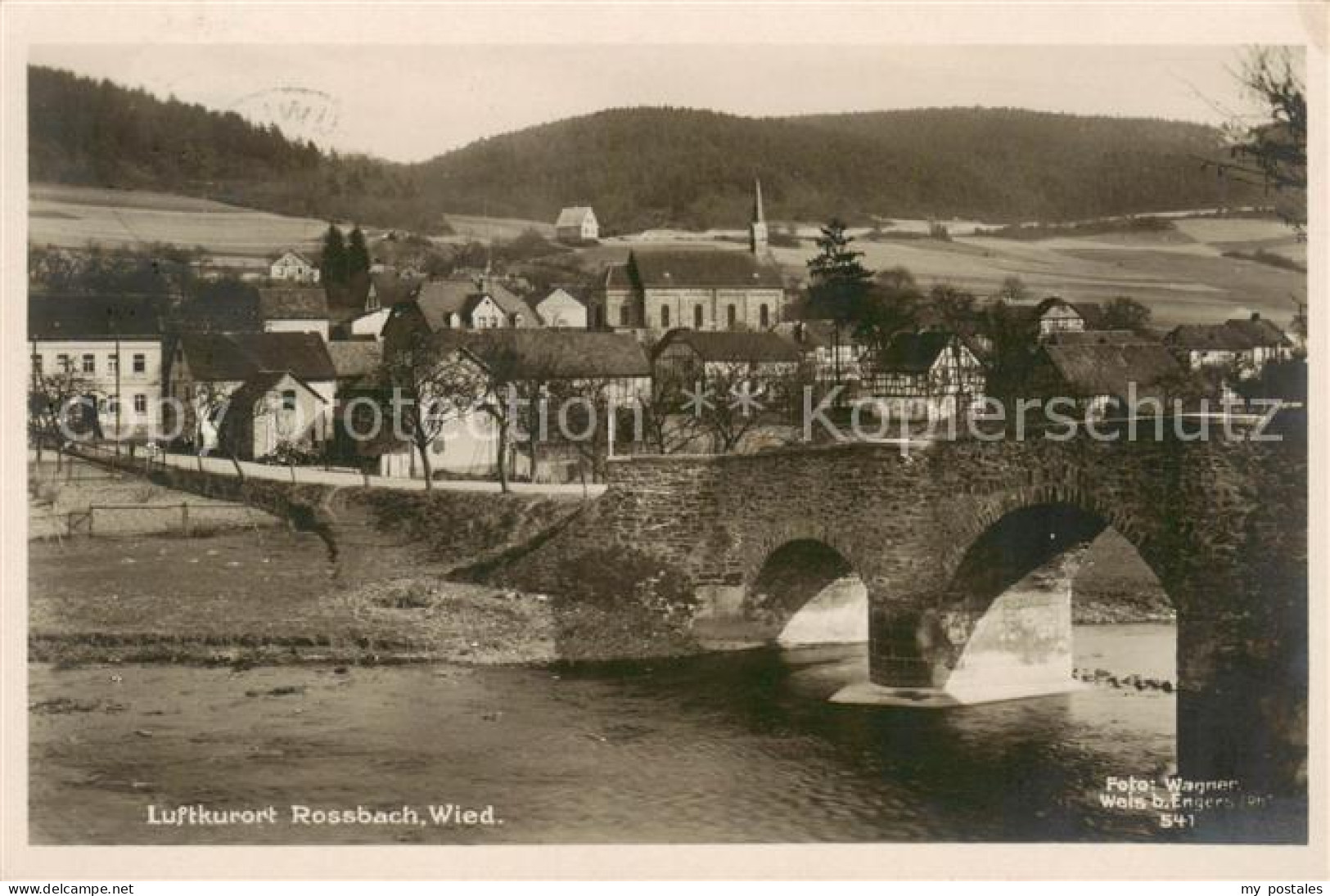 73821691 Rossbach Wied Partie An Der Wied Mit Bruecke Rossbach Wied - Sonstige & Ohne Zuordnung