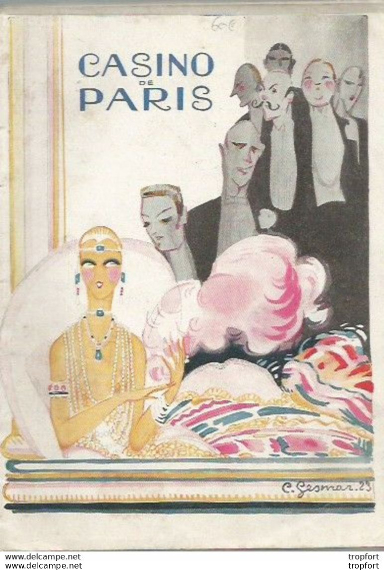 BB / Vintage / Old French Program Theater 1923 // Programme Théâtre Couv GESMAR / CASINO De Paris ON DIT CA ! // - Programs