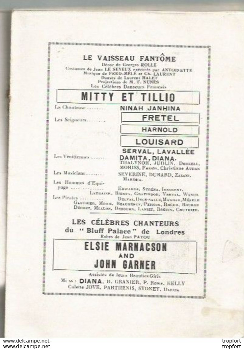 BB / Vintage / Old french program theater 1923 // Programme théâtre Couv GESMAR / CASINO de Paris ON DIT CA ! //