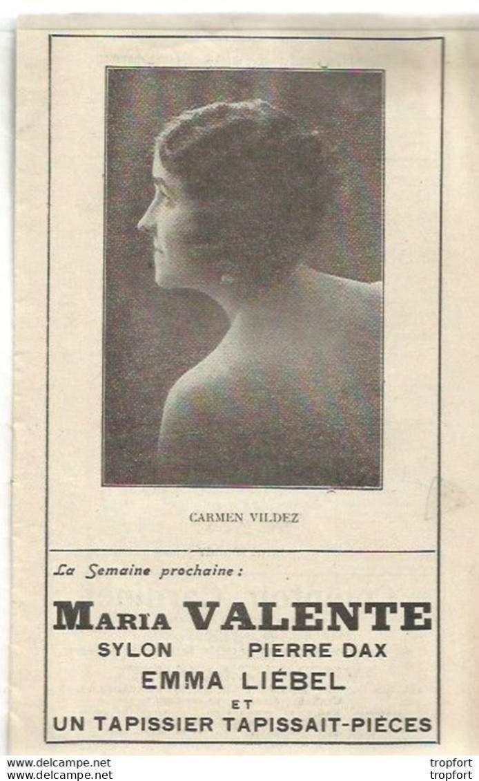 BB / Vintage / Old French Program Theater 1924 // Programme Théâtre EUROPEEN // LEO Ventriloque - Programme