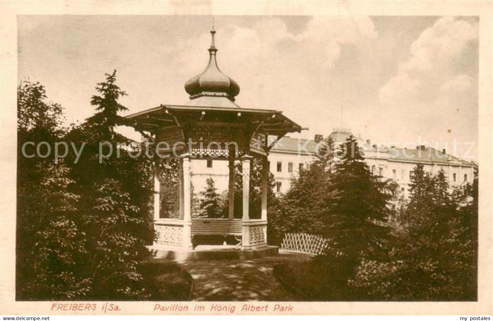 73821537 Freiberg  Sachsen Pavillon Im Koenig Albert Park  - Freiberg (Sachsen)