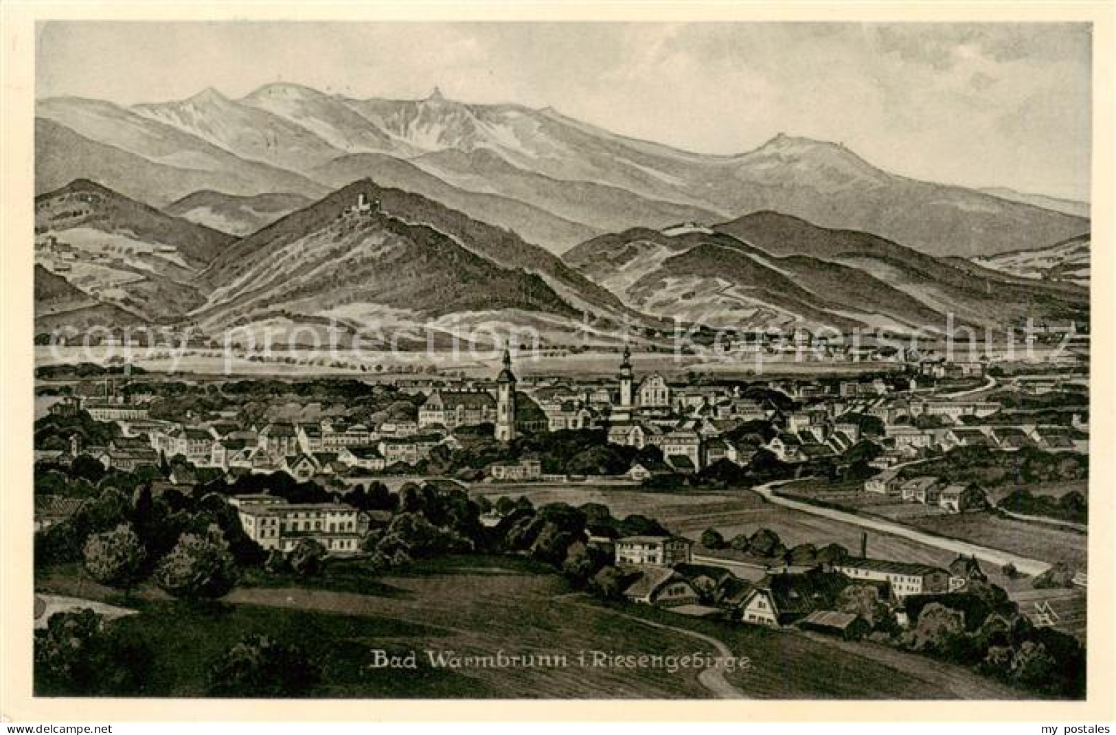 73821502 Bad Warmbrunn Cieplice Slaskie-Zdroj Jelenia-Gora Panorama  - Poland