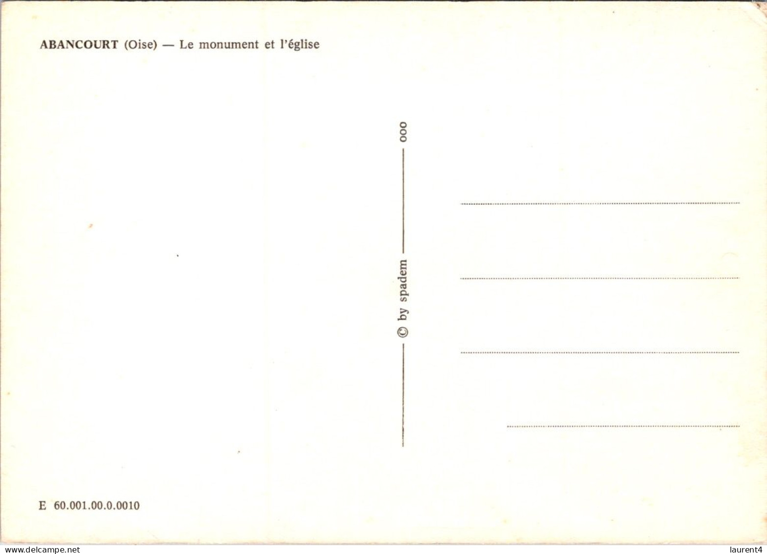 27-4-2024 (3 Z 15)  France - Abancourt (monument Au Morts Et église) - Other & Unclassified