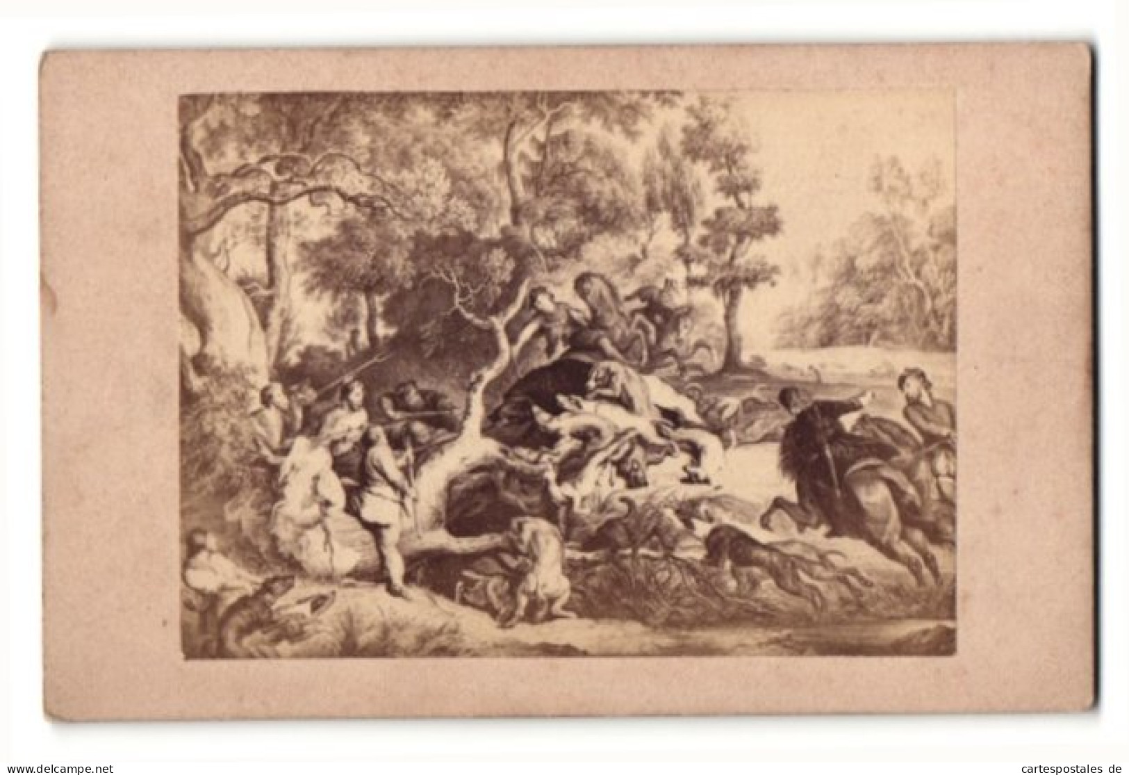 Fotografie Rubens, Nr. 87, Wildschweinjagd Mit Hunden  - Andere & Zonder Classificatie