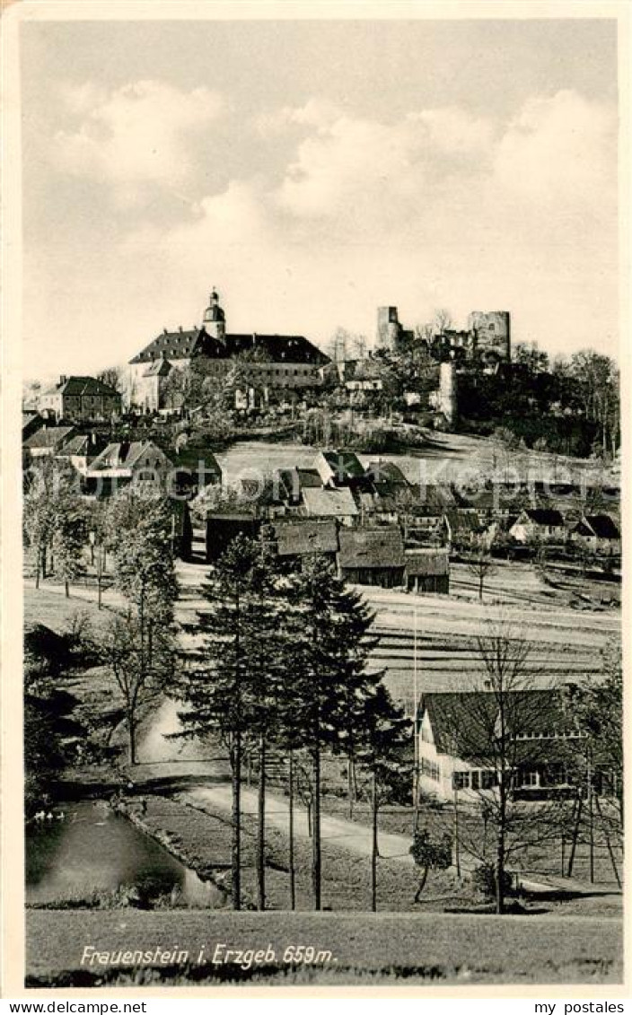 73821406 Frauenstein Brand-Erbisdorf Osterzgebirge Ortsansicht Mit Schloss Ruine - Brand-Erbisdorf