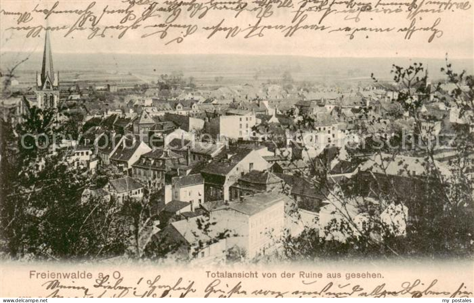 73821321 Freienwalde Bad Blick Von Der Ruine Freienwalde Bad - Bad Freienwalde