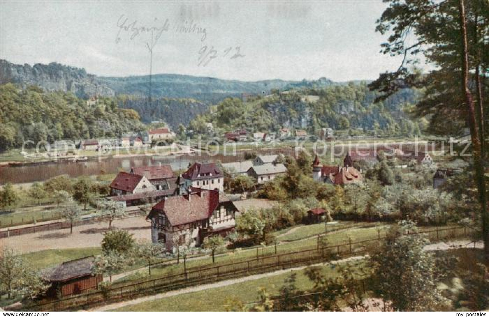 73821220 Rathen Saechsische Schweiz Panorama Rathen Saechsische Schweiz - Rathen