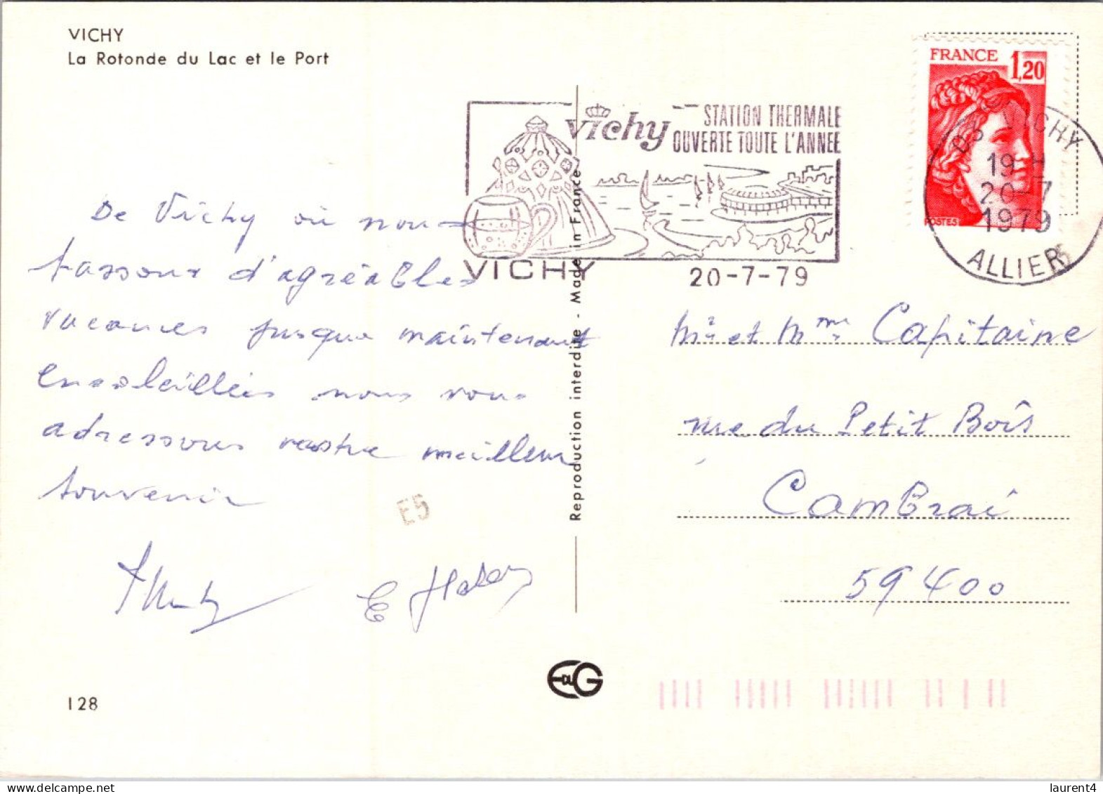 27-4-2024 (3 Z 15)  France - Posted 1979 - Vichy - Vichy