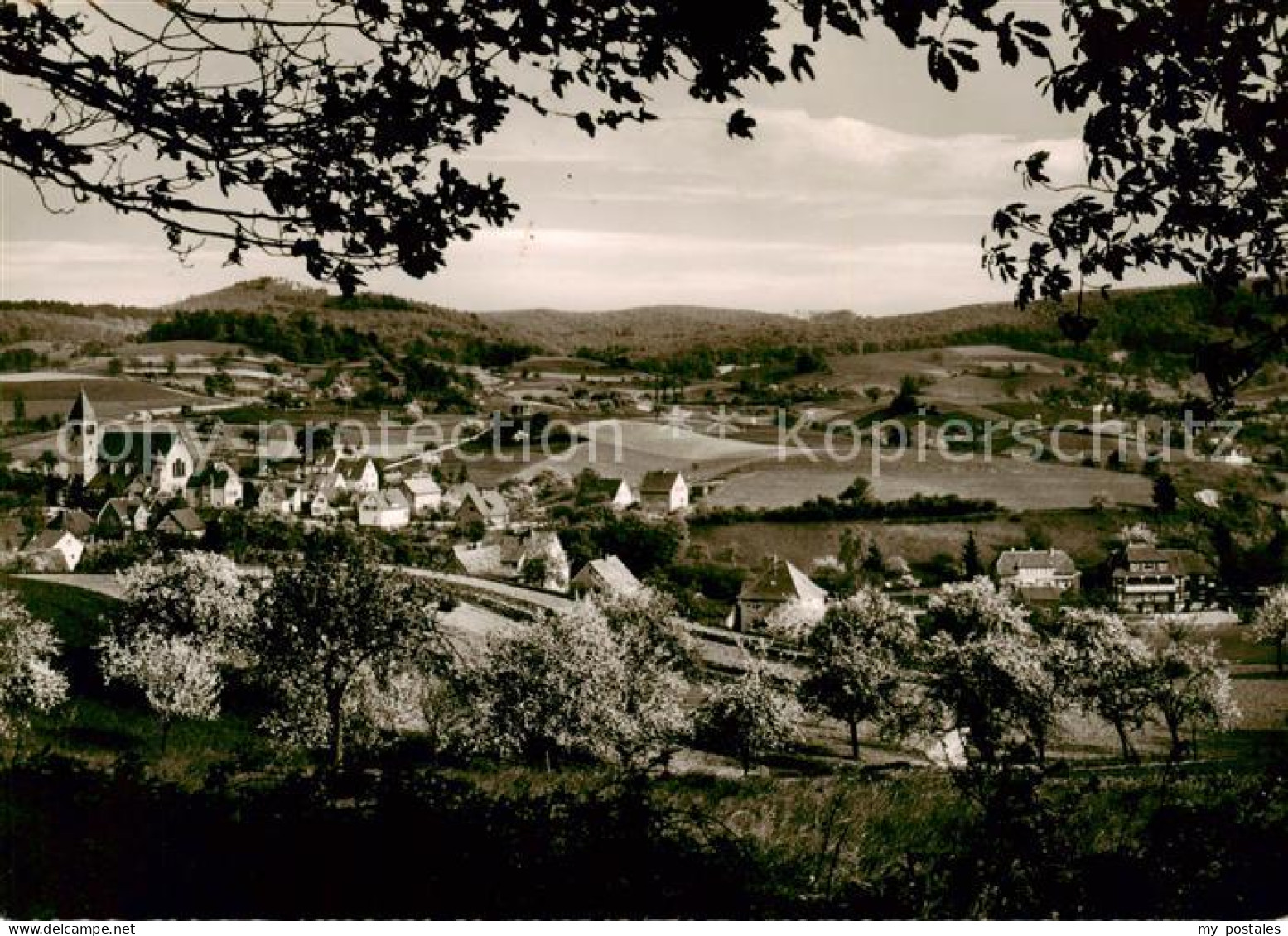 73821151 Kirschhausen Panorama Mit Pension Cafe Villa Rosemarie Kirschhausen - Heppenheim