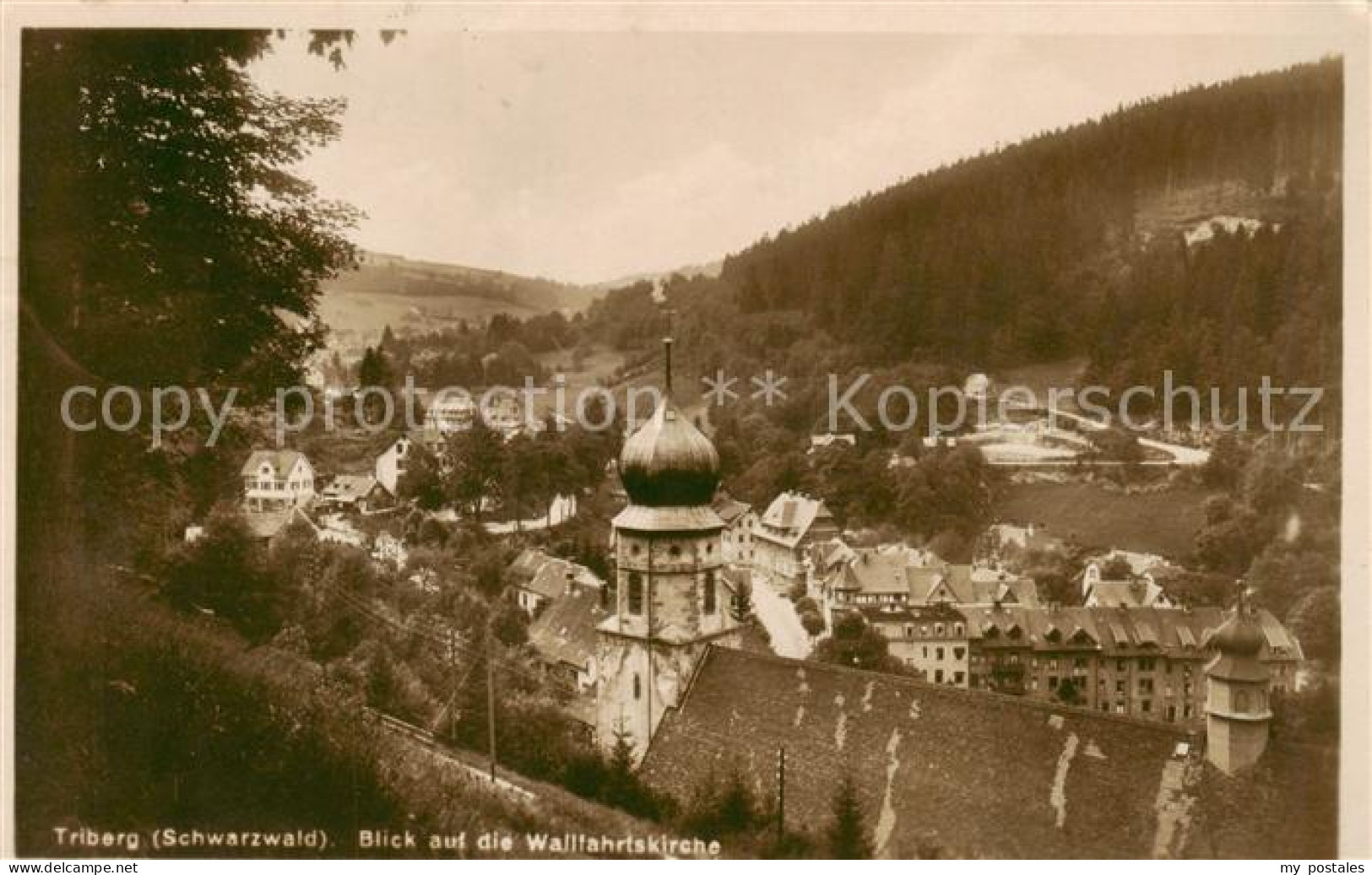 73821027 Triberg Blick Auf Die Wallfahrtskirche Triberg - Triberg