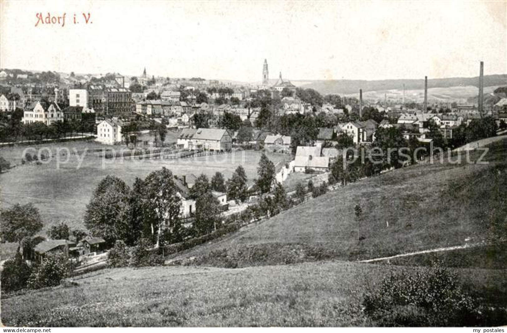 73821001 Adorf  Vogtland Panorama  - Autres & Non Classés